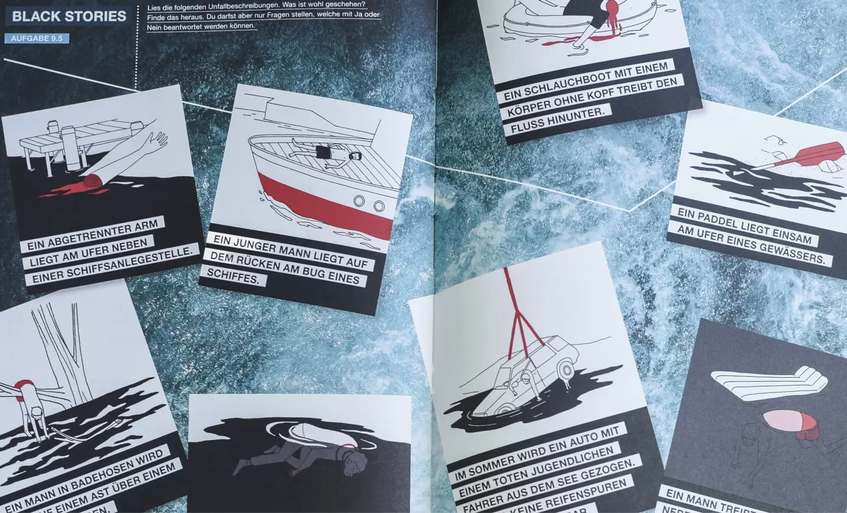Black-Stories – Lehrmittel «Wassersicherheit» der Schweizerischen Lebensrettungs-Gesellschaft (SLRG)