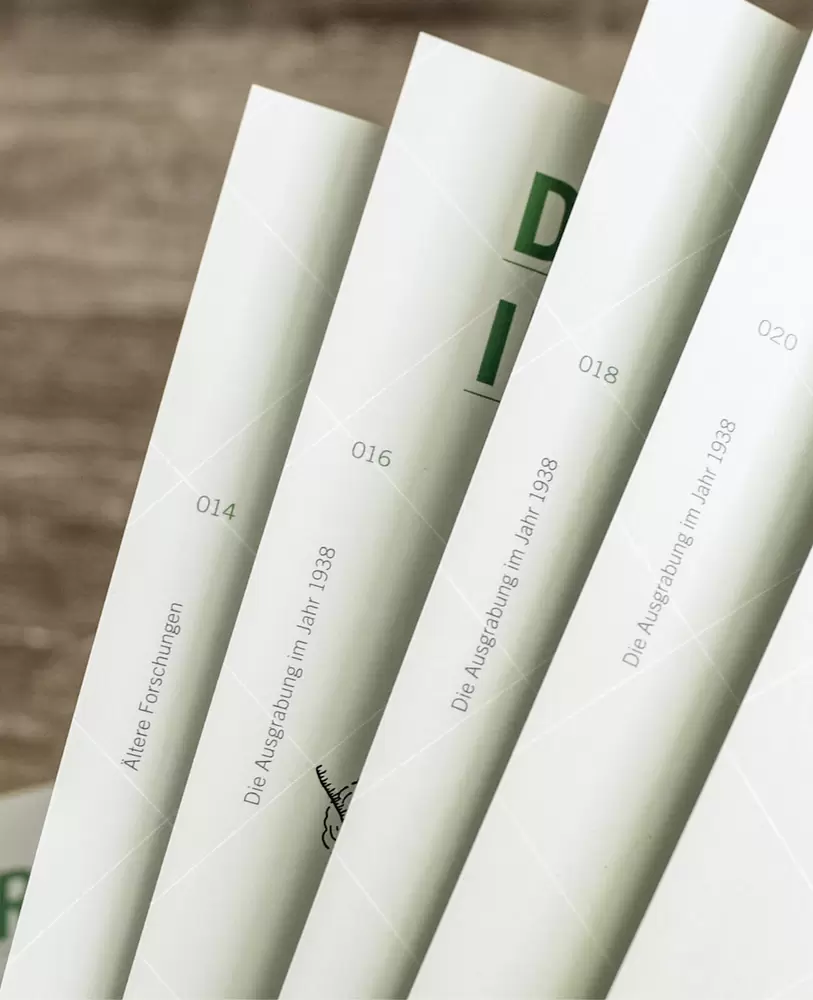 Kapitel, Paginierung – Buch «Aus der Tiefe der Zeit» – Verlag kauf+lies