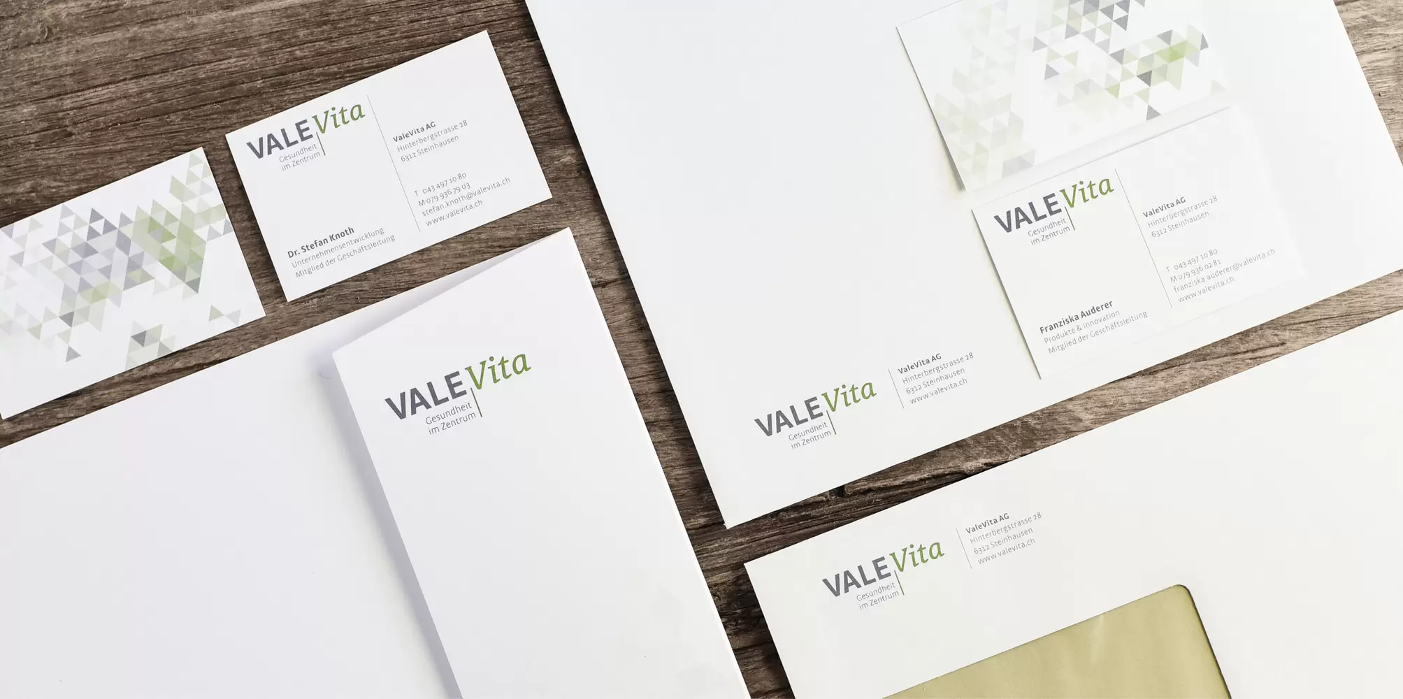 Logo und Geschäftsdrucksachen – ValeVita