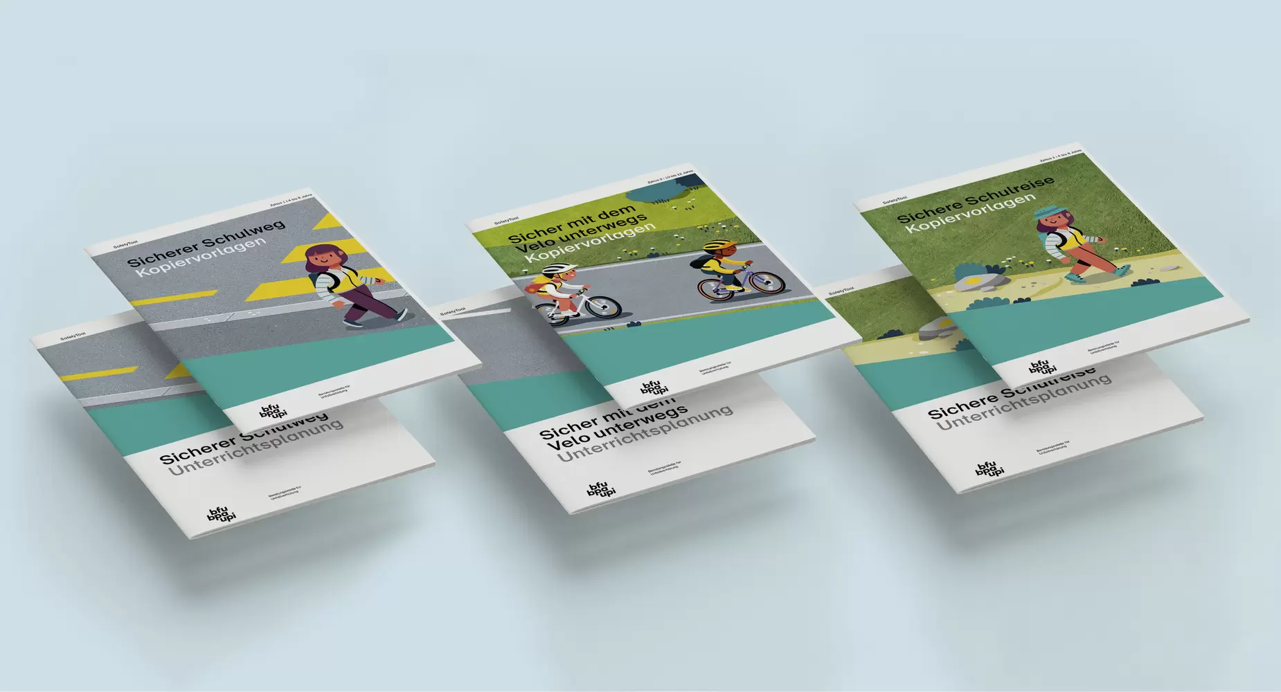 Titelseiten-Serie – Lehrmittel-Serie «SafetyTools» der BFU