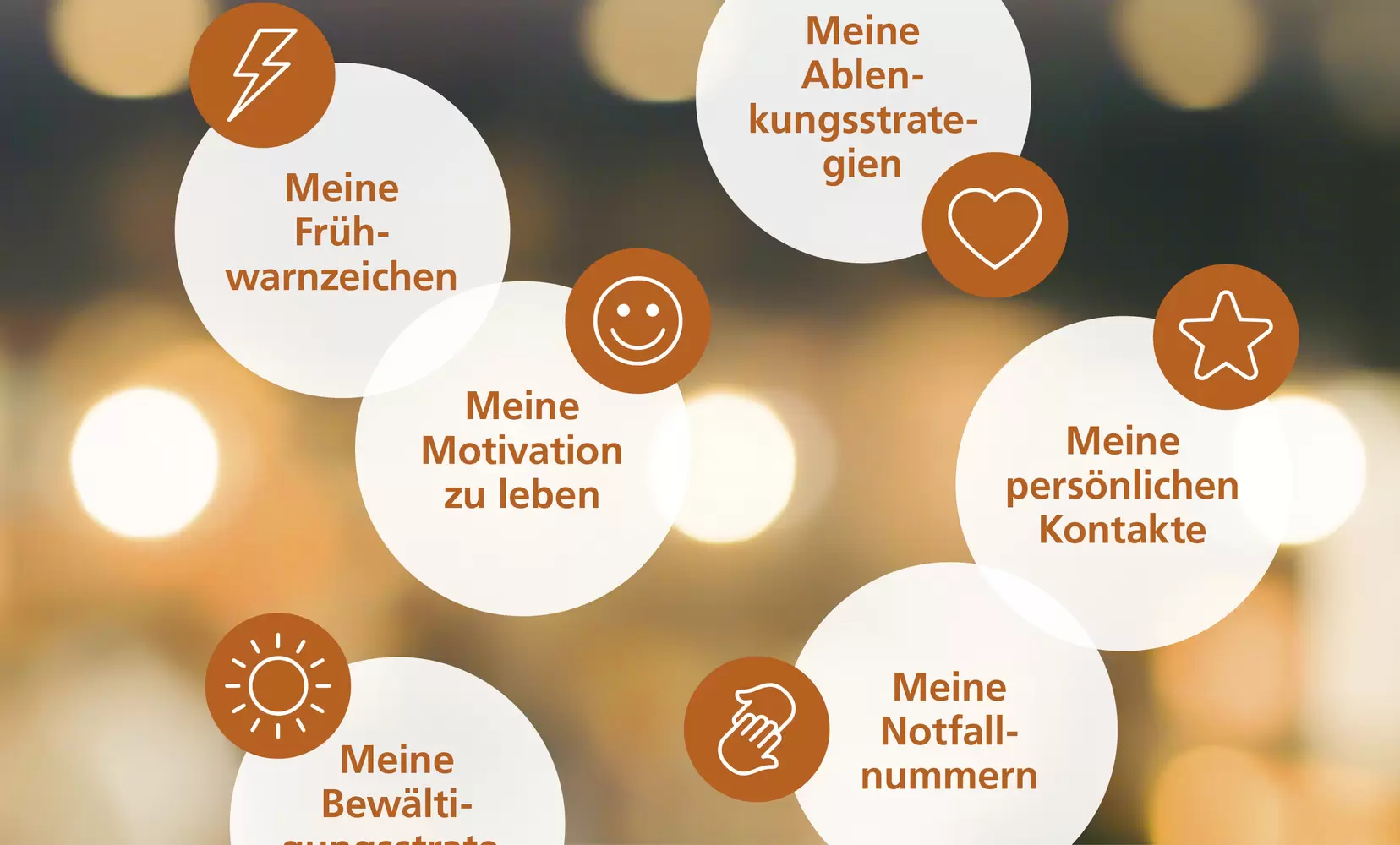 Corporate Design, Detail Piktogramme von Notfallplan – Suizid Prävention SERO