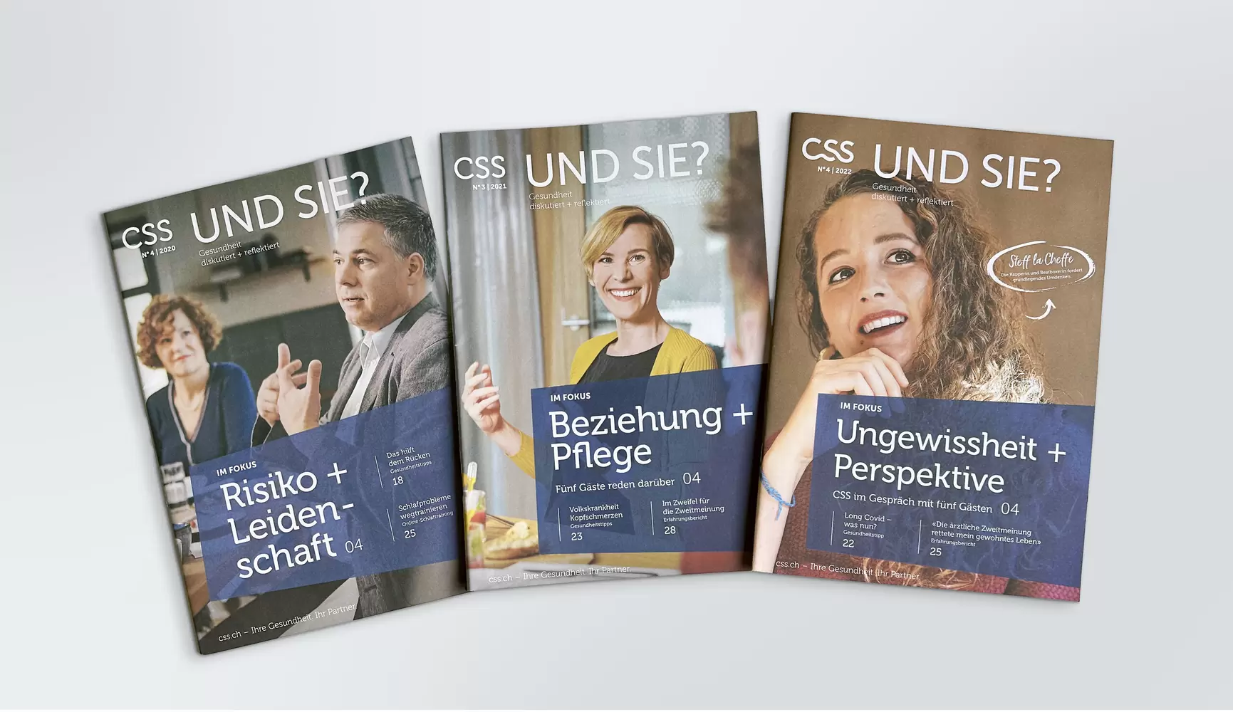 Kundenmagazin Titelseiten-Serie – CSS Kundenmagazin «CSS und Sie?»