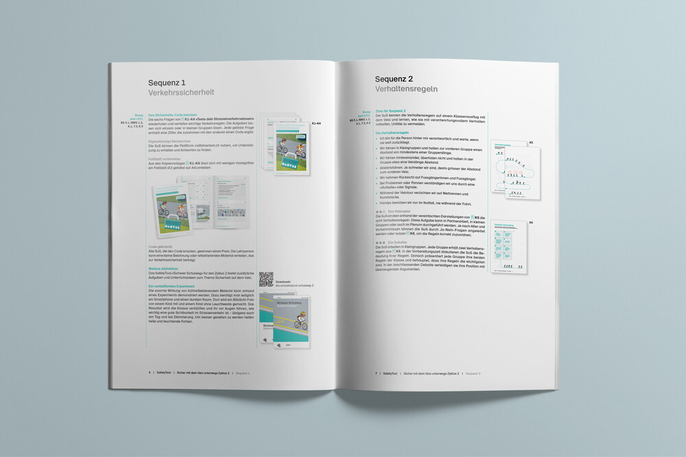 Unterrichtsplanung «Sicher mit dem Velo unterwegs» – Lehrmittel-Serie «SafetyTools» der BFU