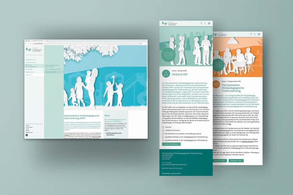 Webdesign – Berufsverband Heilpädagogische Früherziehung (BVF)
