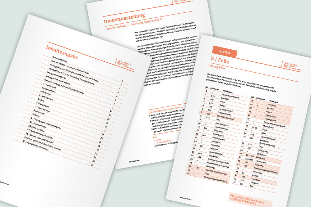 Unterrichtsmaterial – Naturhistorisches Museum Bern Lehrmittel «Mensch, Erde! – Das Klima im Wandel»