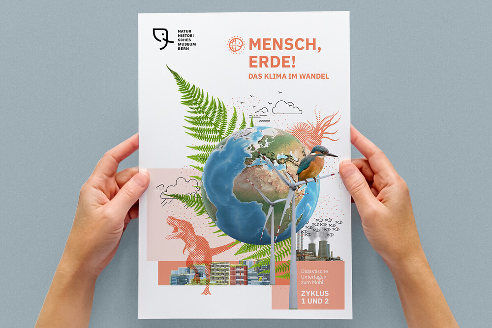 Cover – Naturhistorisches Museum Bern Lehrmittel «Mensch, Erde! – Das Klima im Wandel» 
