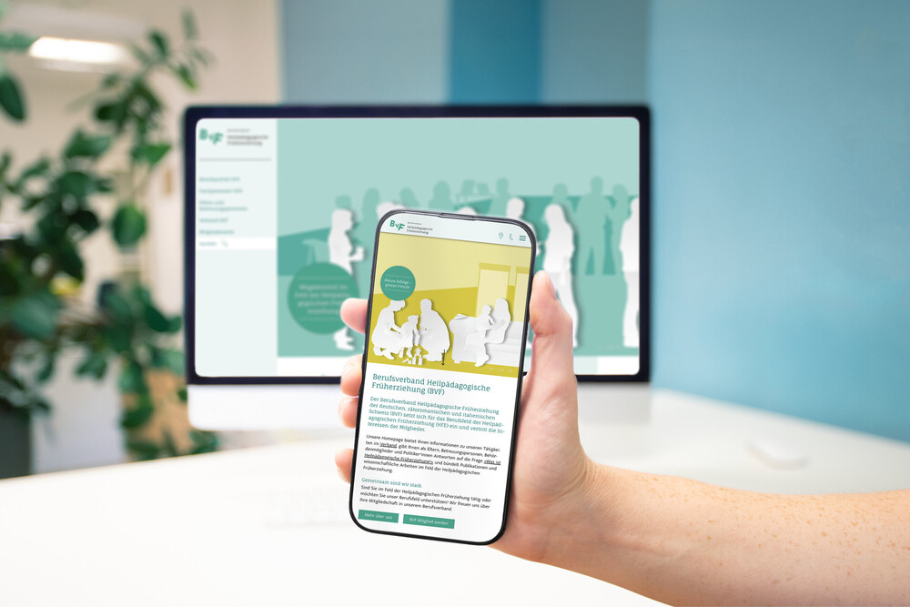 Webdesign auf Phone – Berufsverband Heilpädagogische Früherziehung (BVF)